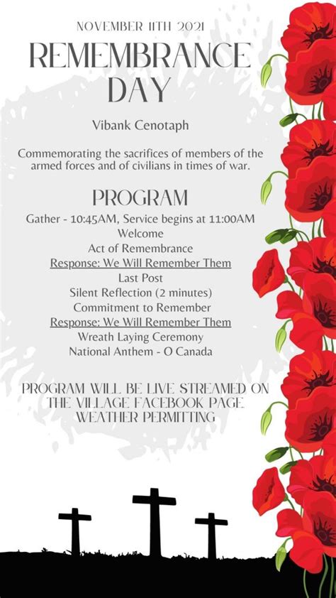 Remembrance Day Ceremony - Village of Vibank