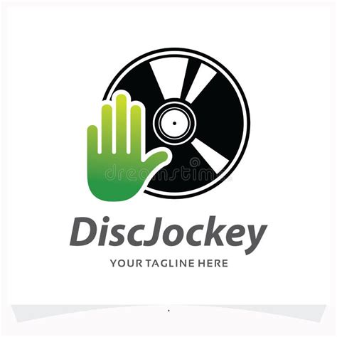 Disc Jockey Logo Design Template Stock Vector - Illustration of ...