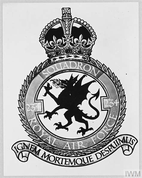 THE BADGE OF THE R.A.F. SQUADRON WHOSE MOTTO IS | Imperial War Museums