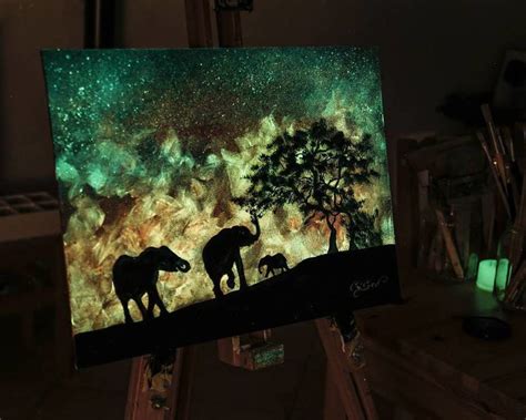 Glow In The Dark Painting at PaintingValley.com | Explore collection of ...