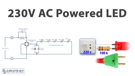 230V AC Powered LED Circuit