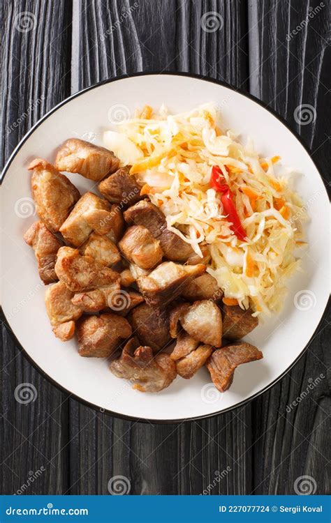 National Dish of Haiti Griot or Fried Pork Pieces, Marinated in Herbs and Spices Cooked and ...