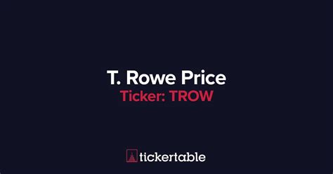 What Does T. Rowe Price Do?