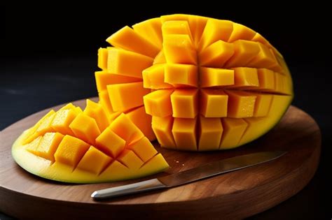 Premium AI Image | Mango and slice