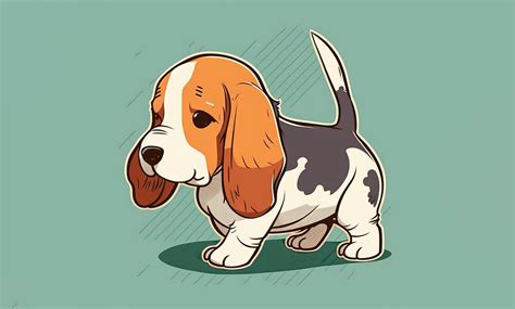 Basset Cartoon Clipart Hound