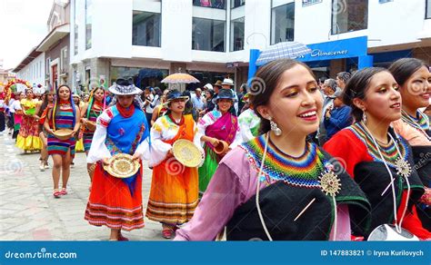 Folk Dancers Represent Variety of Ecuadorian Culture Editorial Photo ...