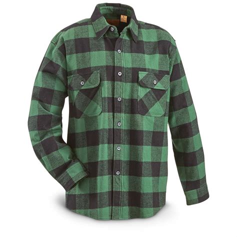 Moose Creek Men's Brawny Plaid Flannel Shirt - 665576, Shirts at Sportsman's Guide