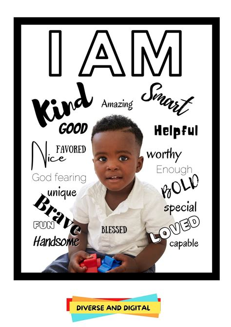 Personalised Boy Affirmation Poster Kids Affirmations - Etsy