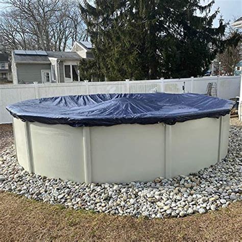 Winter Block Winter Pool Cover for Above Ground Pools, 28’ Ft., Round ...