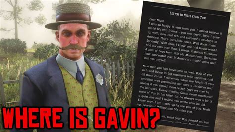 WHERE IS GAVIN? (Red Dead Redemption 2) - YouTube