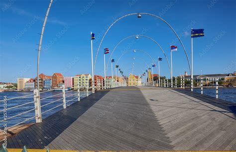 Queen Emma Bridge Willemstad, Curacao Stock Photo | Adobe Stock