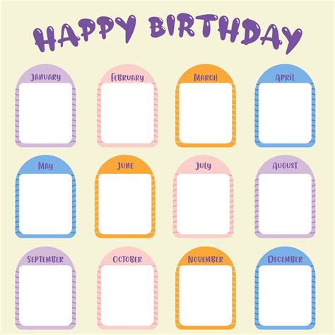 7 Best Images of Printable For Classroom Birthday Charts - Preschool ...