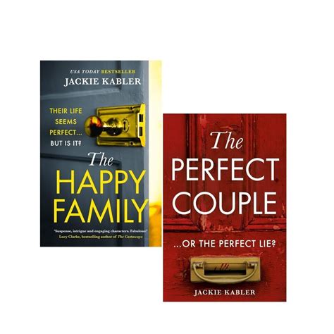 Jackie Kabler 2 Book Collection Set The Perfect Couple,The Happy Family ...