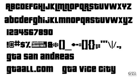 Pricedown - Fuente del logotipo de GTA para GTA San Andreas