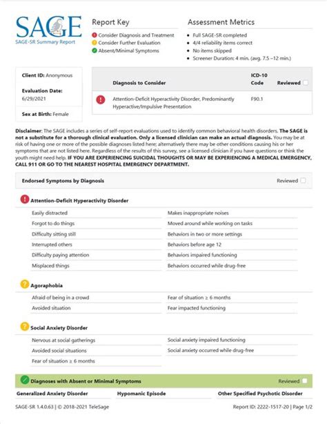 The SAGE, A Scientifically Validated Mental Health Diagnostic Screener, is Now Available Online ...