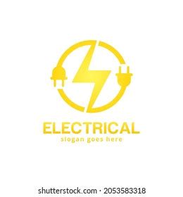 Electrical Services Logo Design Template Stock Vector (Royalty Free ...