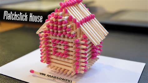 Matchstick Craft tutorials - Matchstick House, Circle, Cup, Stars ...