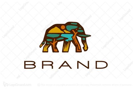 Savanna Elephant Logo