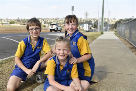 Glenvale State School students the Greensill siblings (from left) Austin, ... | Buy Photos ...