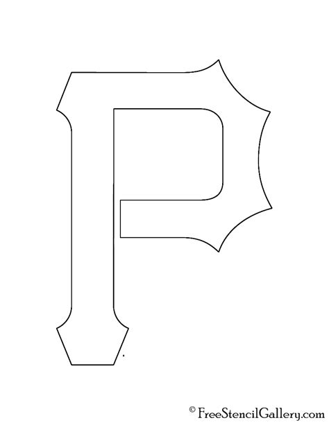 MLB – Pittsburgh Pirates Logo Stencil | Free Stencil Gallery