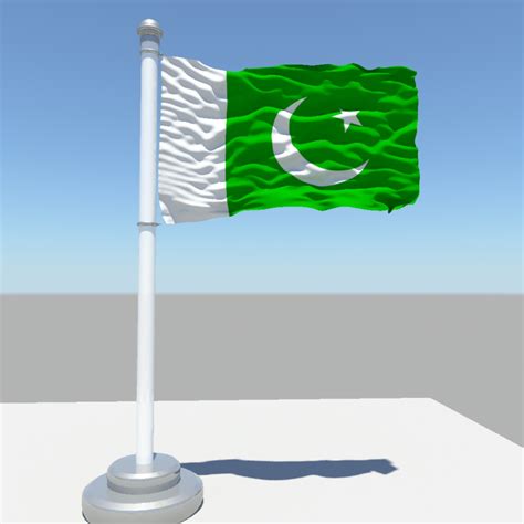 Pakistan flag 3D model | CGTrader