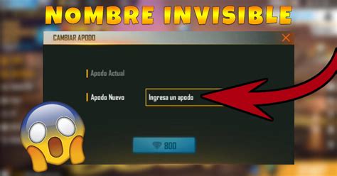 ¿Cómo poner espacio invisible en el nombre de Free Fire 2023?