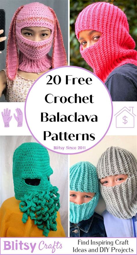 20 Free Crochet Balaclava Patterns (Ski Mask Pattern)