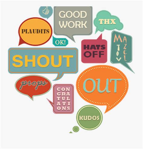 Shout Outs At Work , Free Transparent Clipart - ClipartKey