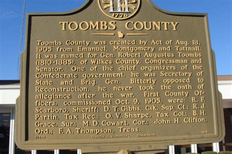 Toombs County - Georgia Historical Society