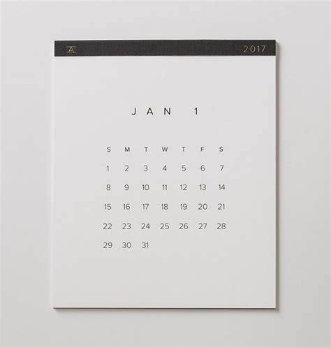 Minimalist Calendar Design