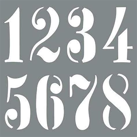 Stencil Numbers Printable