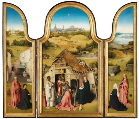 1494.Hieronymus Bosch, Triptych of the Adoration of the Magi © Museo Nacional del Prado.Grisalla ...