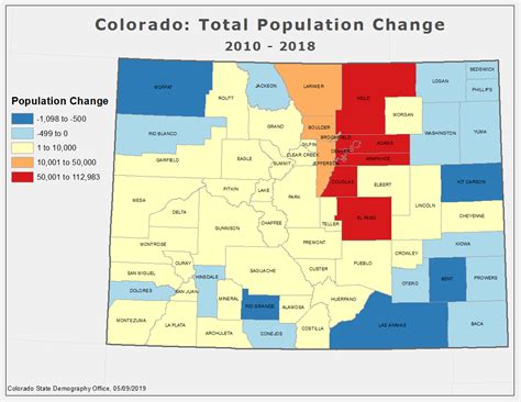 Colorado Population Density Map - System Map