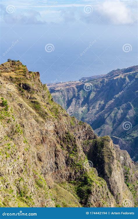 Mountains in Santo Antao Island, Cabo Verde, Sailing Stock Photo ...