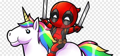 Deadpool Spider-Man Marvel: Avengers Alliance Thanos Unicorn, chibi ...