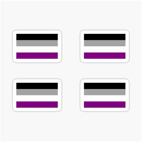 "Ace Pride Flag 4 pack" Sticker for Sale by EmberFox | Redbubble