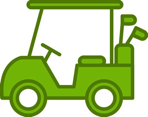 Golf cart Vector Icon 20369178 Vector Art at Vecteezy