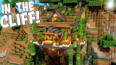 Ultimate Cliffside Minecraft Base Tutorial with World Download BEDROCK and JAVA - YouTube