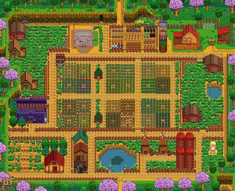 My farm I created with The Stardew Valley Planner V2. : r ...