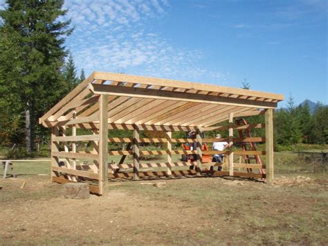 10 Free Diy Loafing Shed Plans For Horses Cattle And Livestock ...