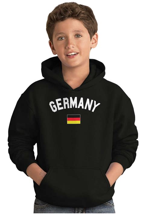 Germany Country Flag Soccer Fan Pride Youth Hoodie Boy Girl Teen Brisco Brands X - Walmart.com