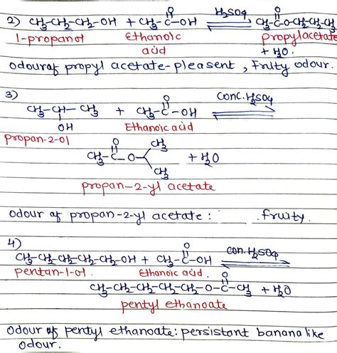 [Solved] Esterification Reactions Ethanol+ Ethanoic Acid + Sulfuric ...