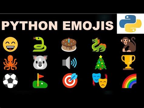 How to create Python Emojis using Emojis Package | Python Emojis Package | Python Emojis - YouTube