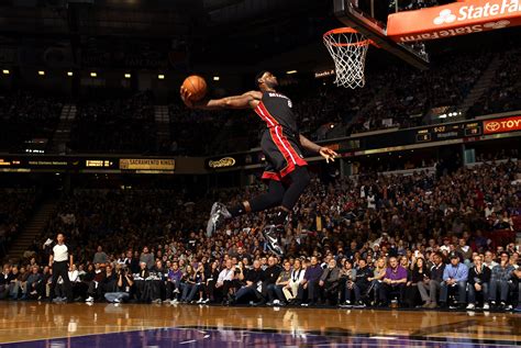 Side-view of a LeBron dunk : r/NBAimages