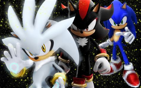 sonic shadow silver - Sonic, Shadow, and Silver Wallpaper (7034669) - Fanpop