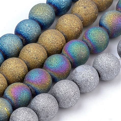 Wholesale Beads Bulk Beads 8mm Electroplated Glass 8mm Beads | Etsy