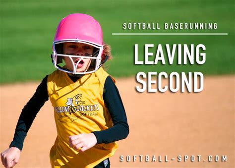 Softball Baserunning: Leaving Second - Softball Spot