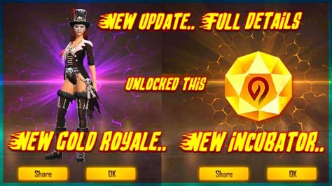 FREE FIRE NEW UPDATE LUCK ROYAL BUNDLES FULL REVIEW IN HINDI - YouTube