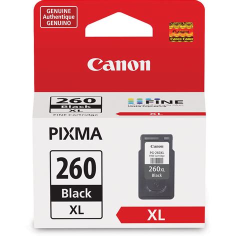 Canon PG-260 XL Black Ink Cartridge (14.3mL) 3706C001 B&H Photo