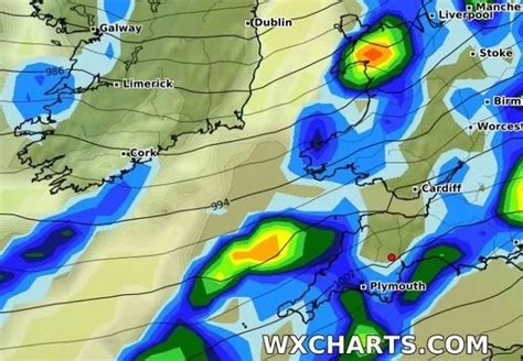 Storm Isha: Weather map reveals exactly when 60mph winds will hit Devon and Cornwall - Devon Live